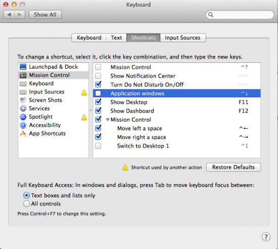 mac keyboard shortcut for switching between word documents